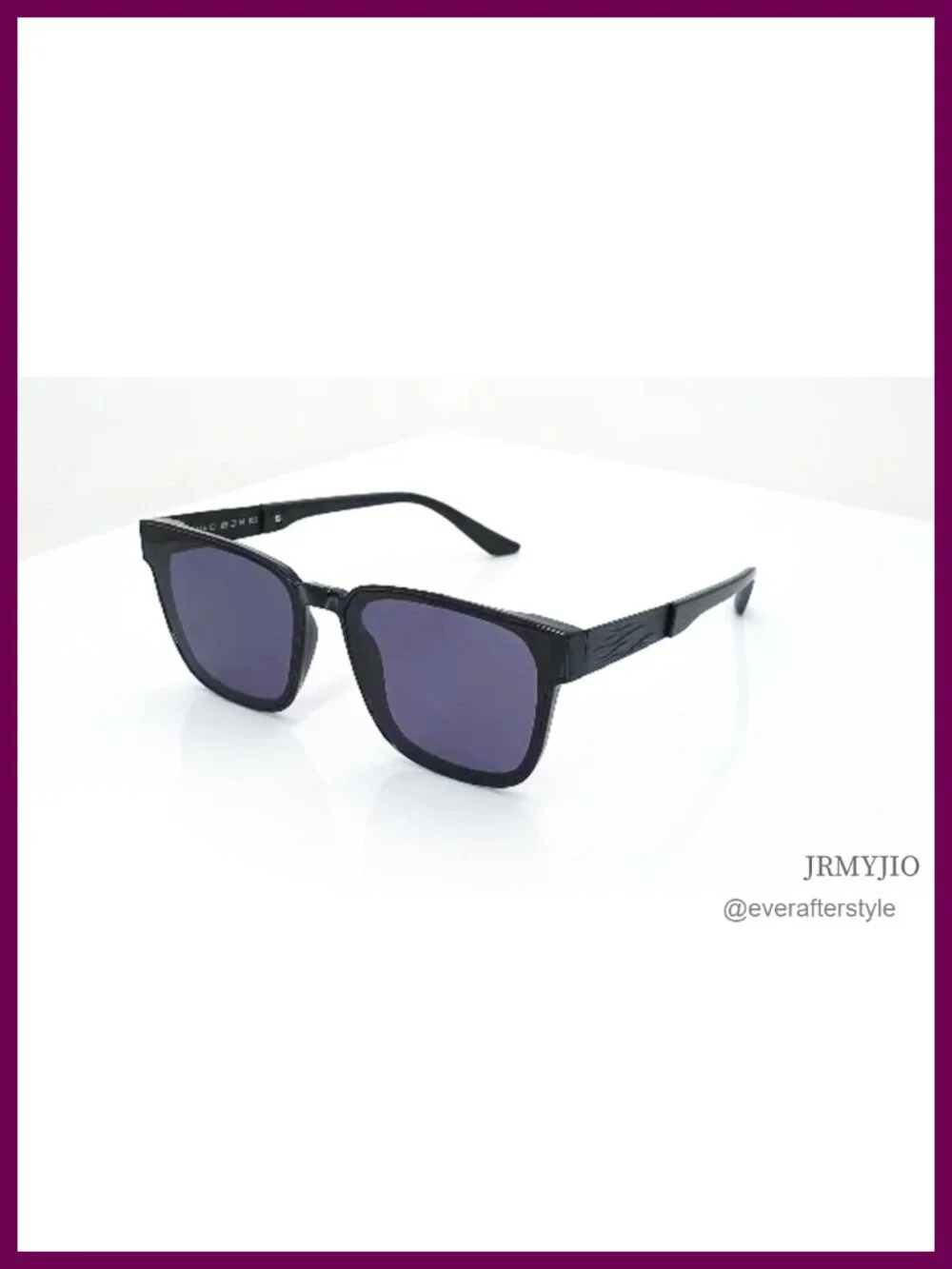Square Polarized Sunglasses TR90 Frame UV400 Flame Detail